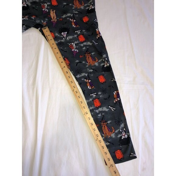 Halloween Size XL Leggings Dogs Novelty Print Cauldrons Bats Soft Stretchy Comfy - Picture 6 of 9